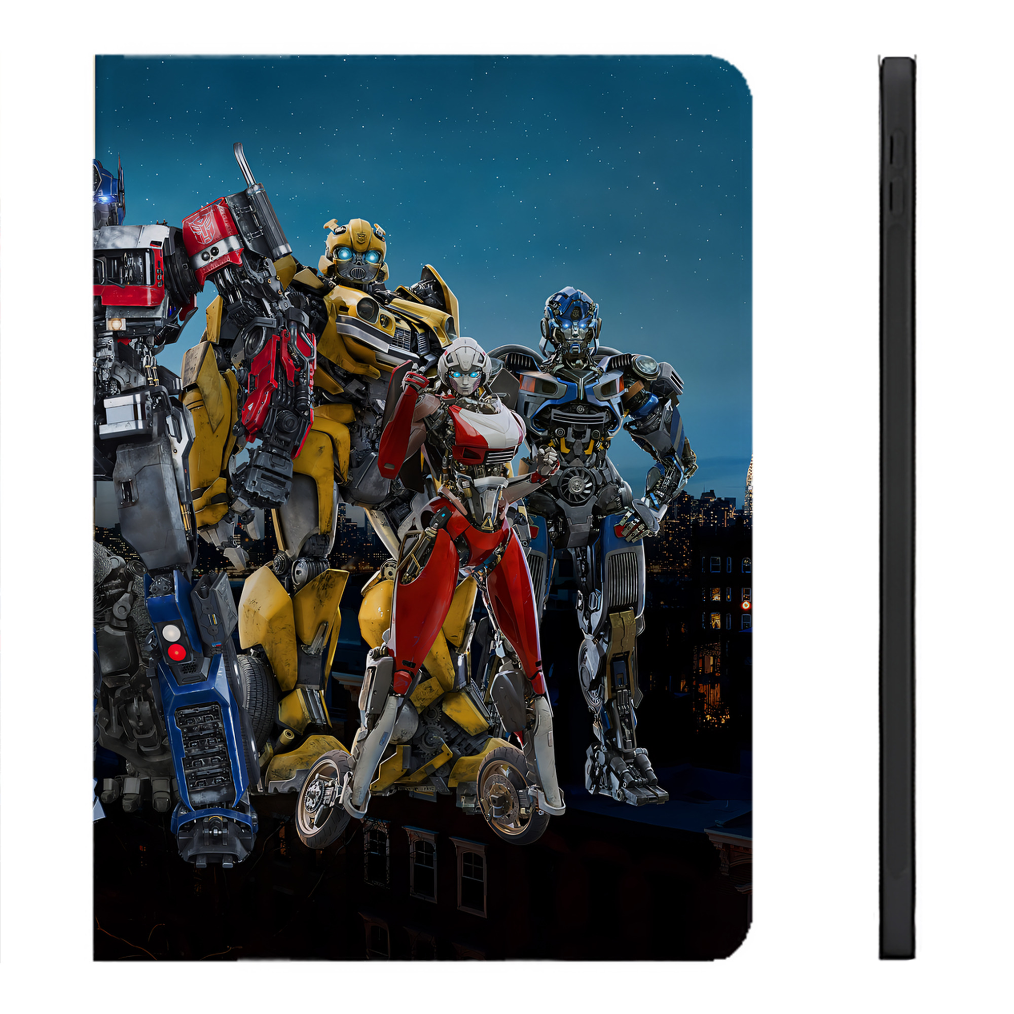 （画像用） Transformers トランスフォーマー IPadケース ペンホルダー付き ブックスタイルデザイン